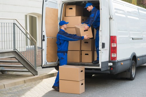 Careful furniture protection during a flat removal