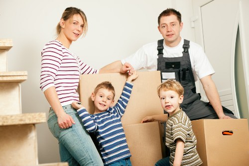 A secure Hounslow storage unit with neatly arranged boxes and furniture