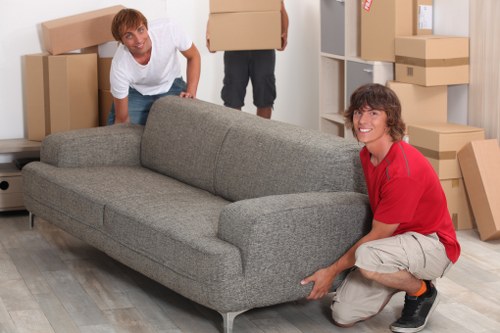 Professional movers handling a compact relocation